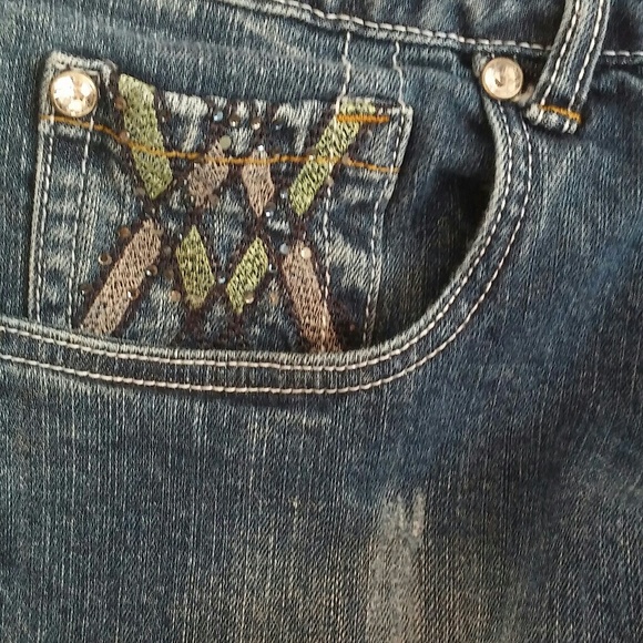 Bling distressed jeans 13/14 - Picture 2 of 4